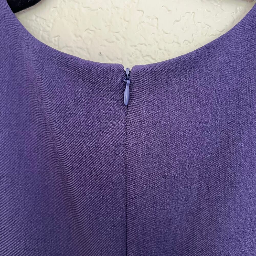 MM.LaFleur A-Line Sheath Dress Purple Sleeveless Washable Workwear Polished - Picture 10 of 13